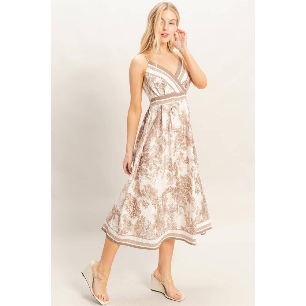 Vienna Toile Print Midi Dress - Picture 3 of 12